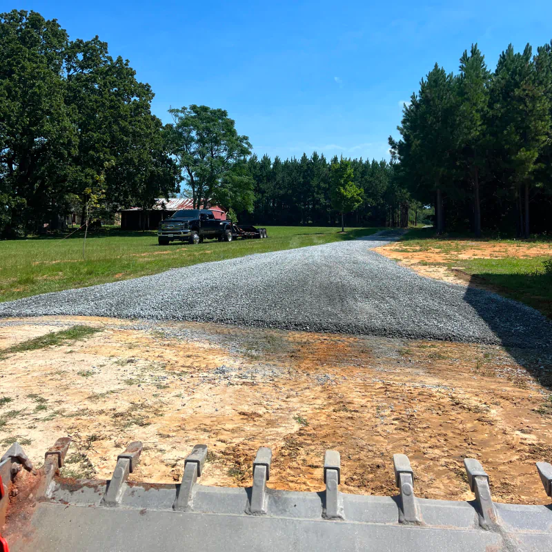 land grading of road